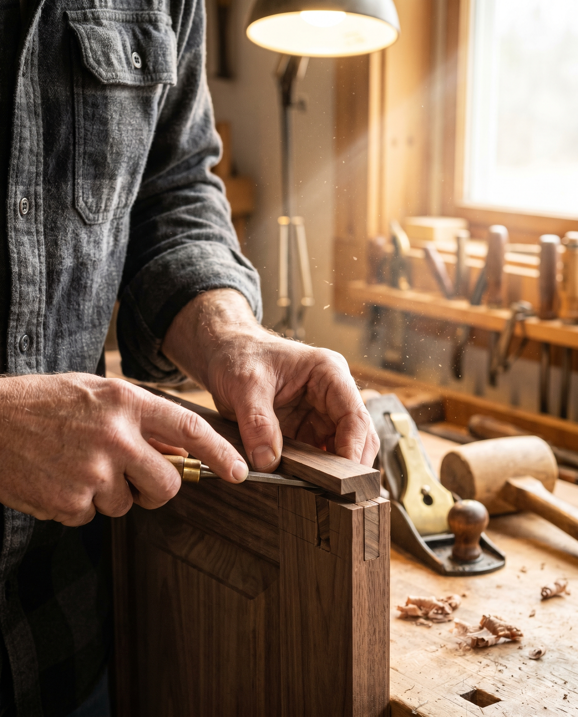 ABK craftsman hand-fitting precision wood joinery
